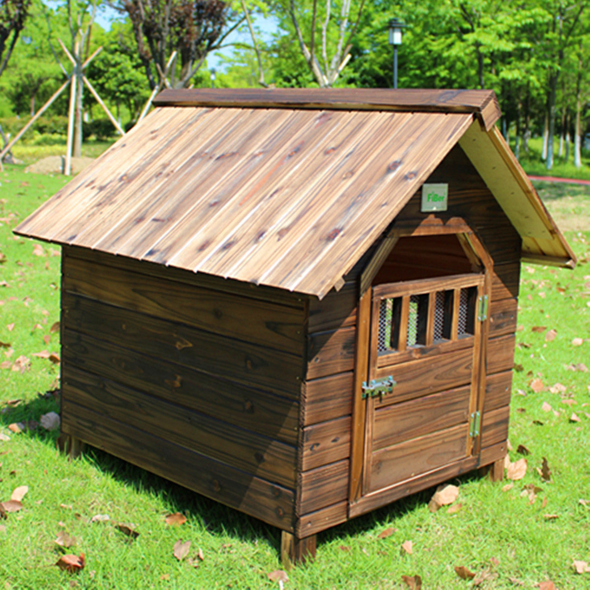 狗窝户外室外防雨狗屋房子型窝窝房子别墅中大型窝