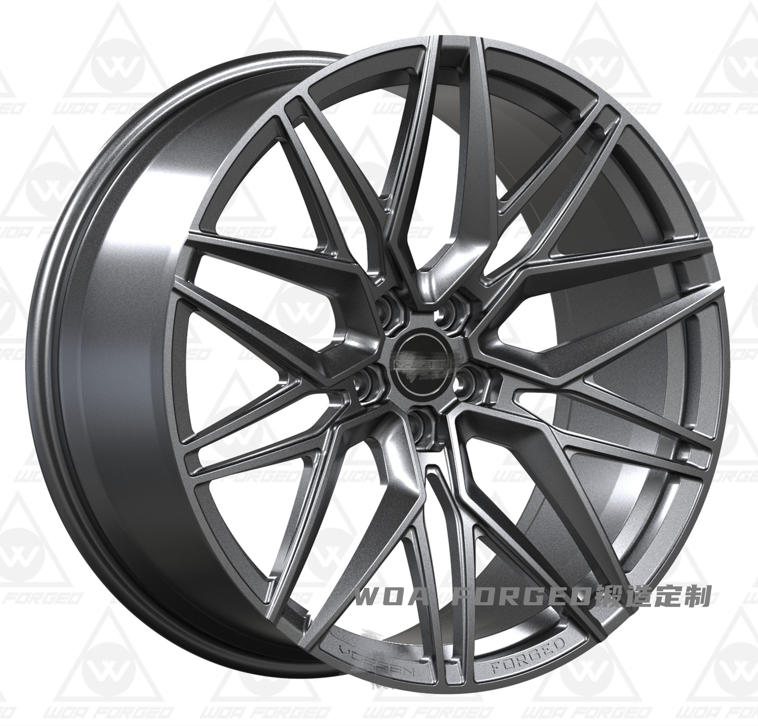 订制锻造轮毂适配vossen沃森奔驰路虎揽胜特斯拉轮毂