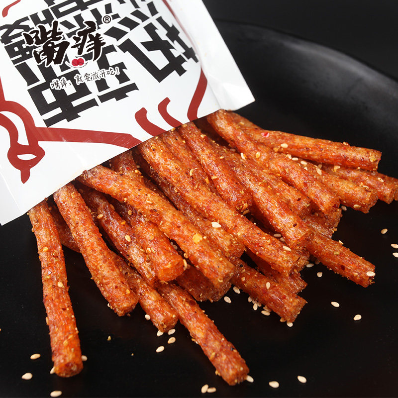 [嘴痒零食]辣条零食湖南特产香辣儿时豆干网红休闲小零食125g*4包