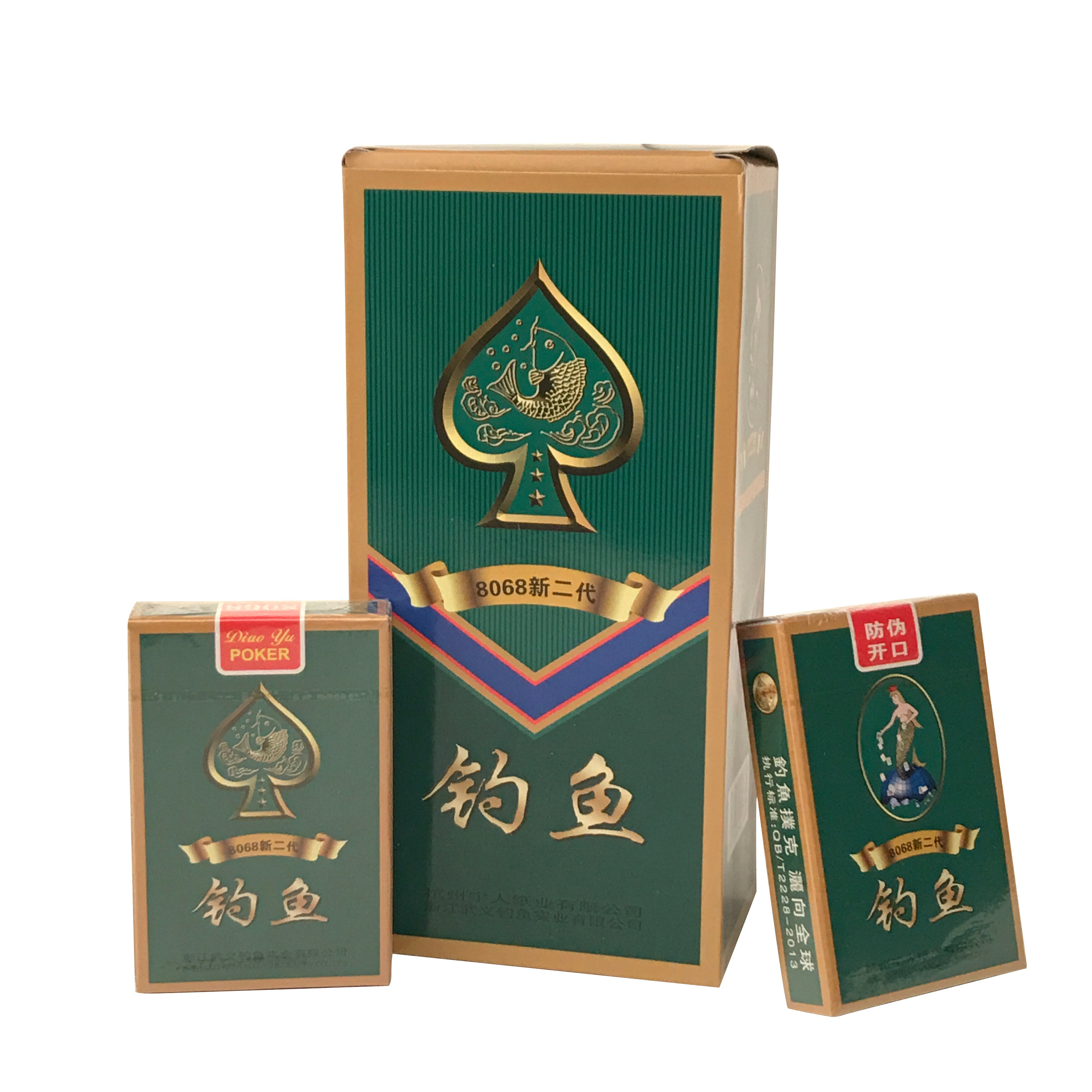 整箱100副正品钓鱼皇后扑克牌8068新二代成人斗地主扑克