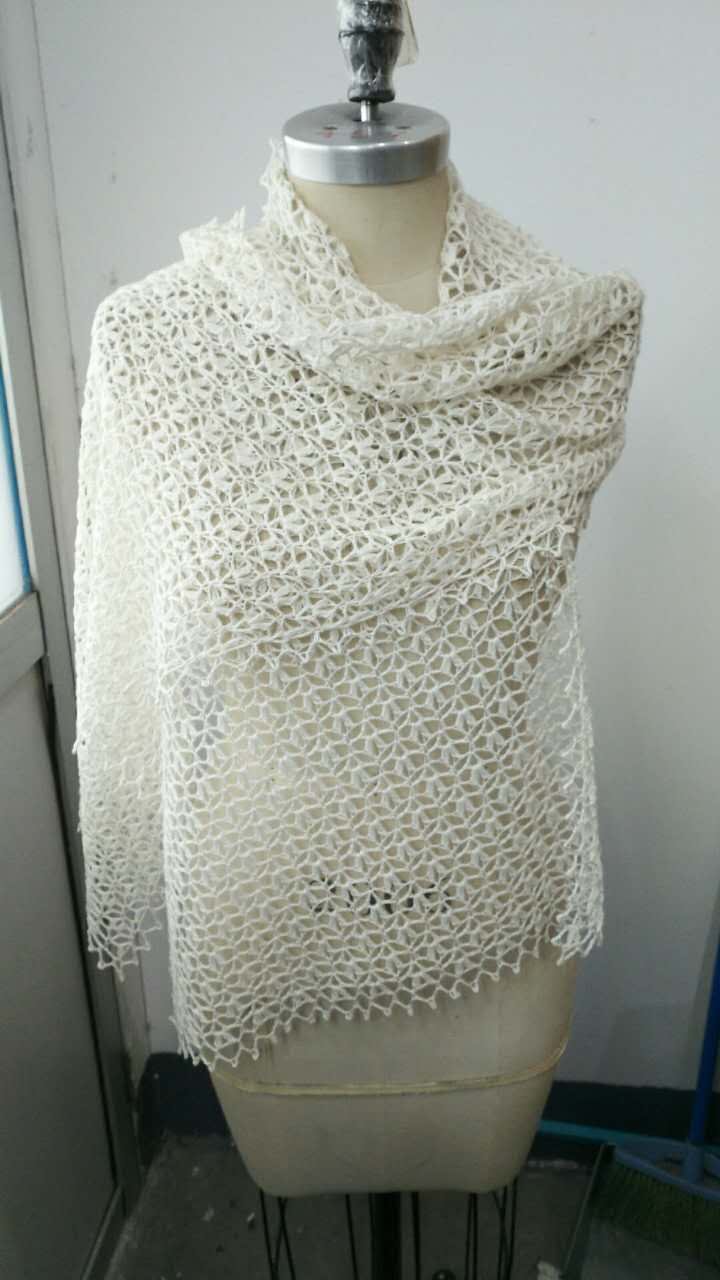 天天女士材料绒线羊绒围巾披肩编织水草镂空毛线