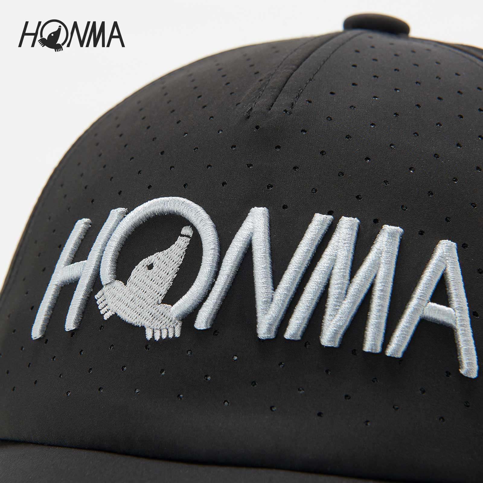 运动honma新款高尔夫配件女子帽子时尚休闲网眼冲孔高尔夫球帽