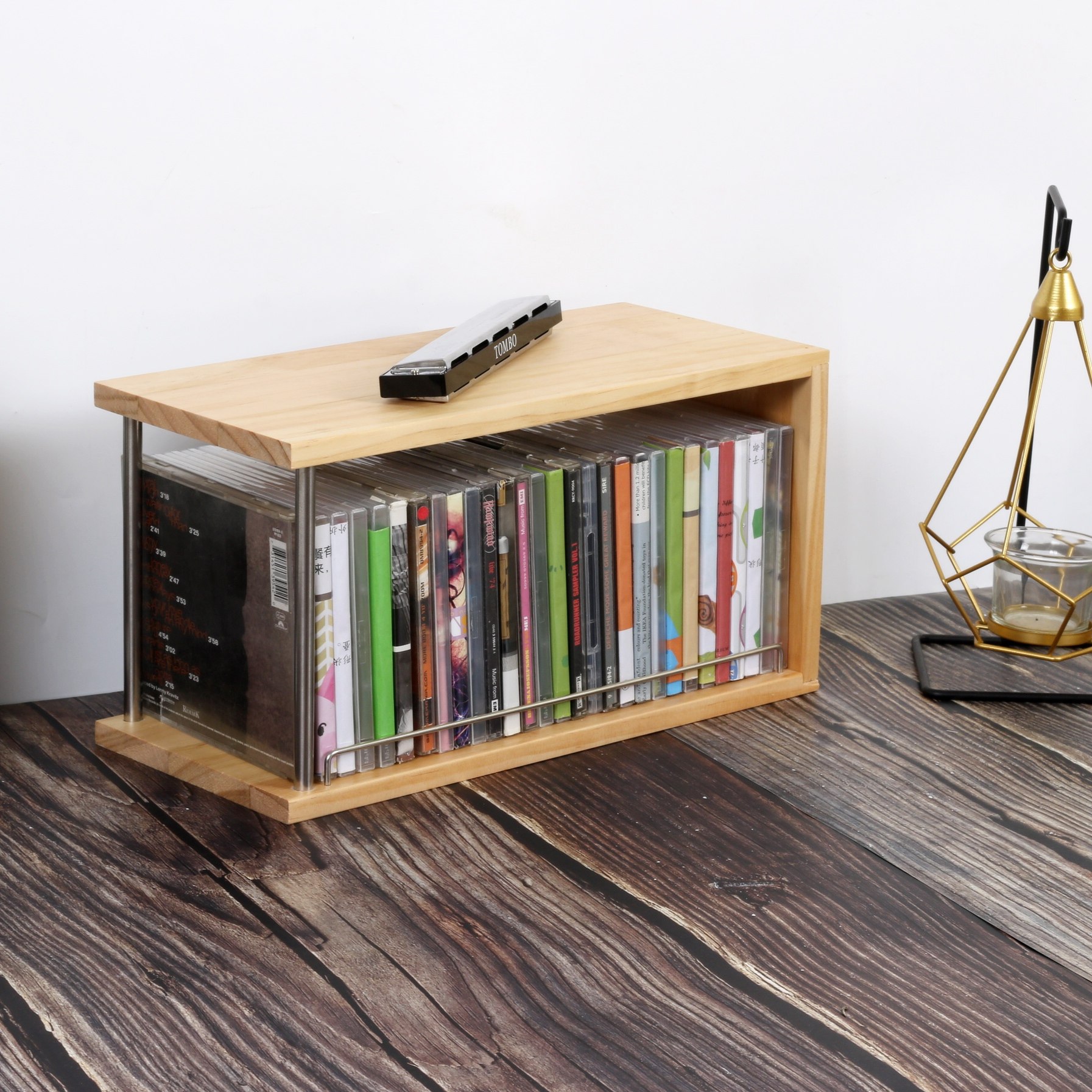 cd桌面收纳展示架碟片收藏光盘整理ps4游戏cd架