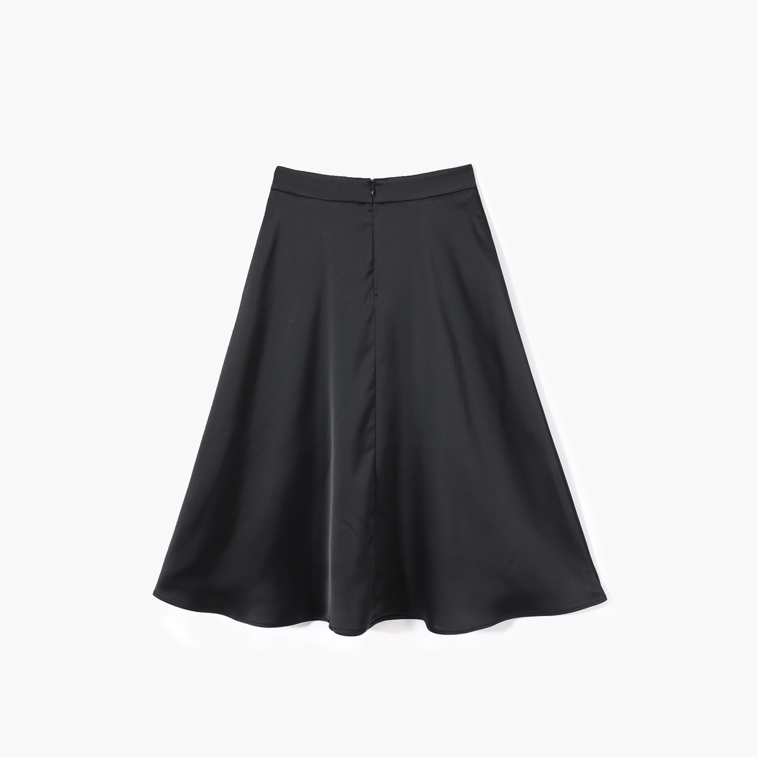 爱居春季新款女装裙子时髦腰头金属链条装饰半身裙