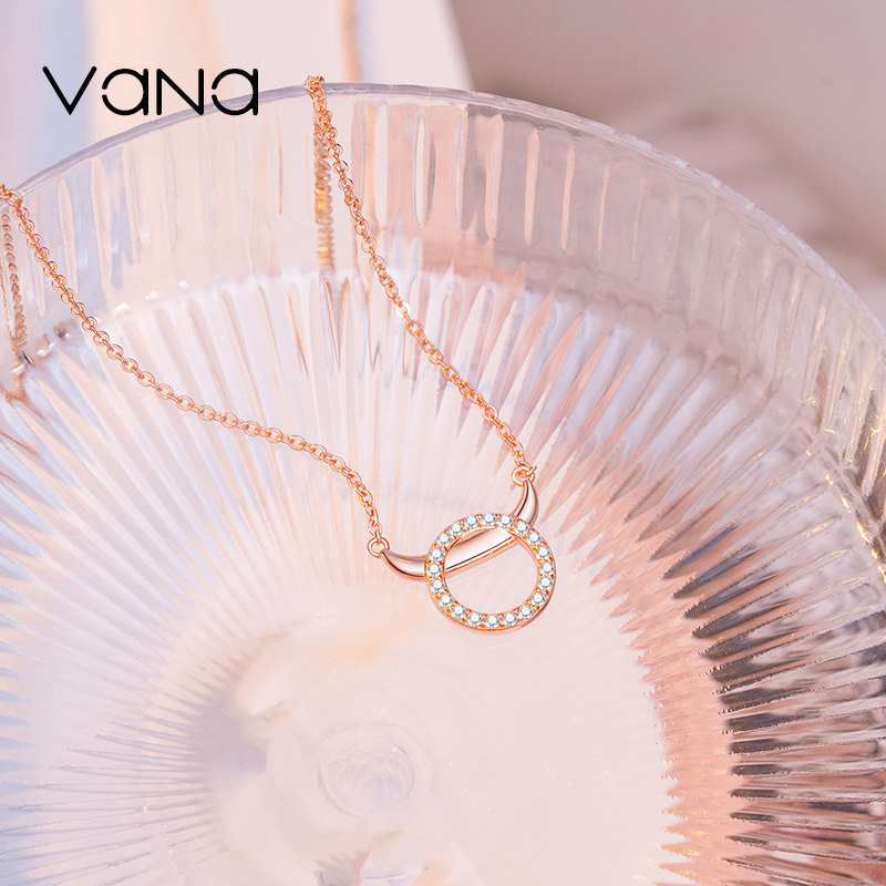 vana项链纯银2020年新款锁骨轻奢小众设计吊坠项链