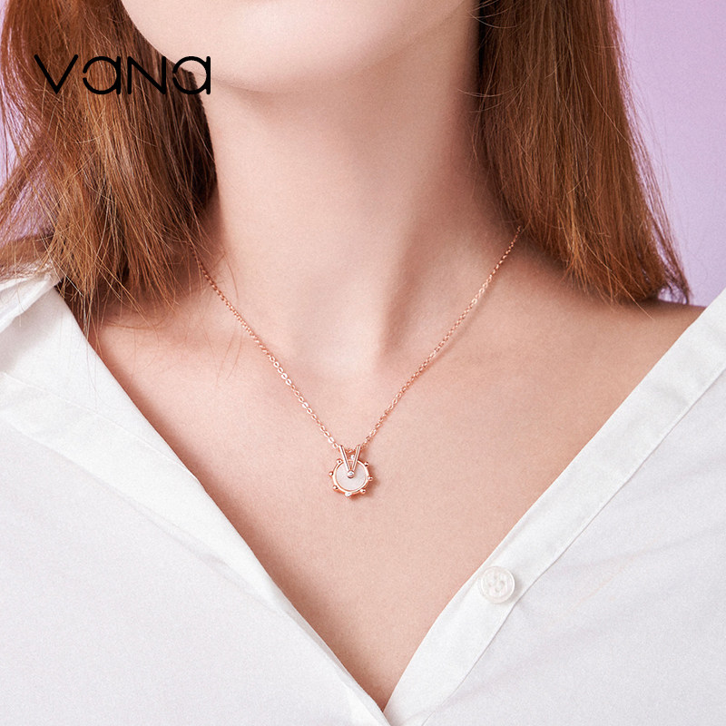 vana项链纯银锁骨轻奢小众设计品牌2021年新款项链
