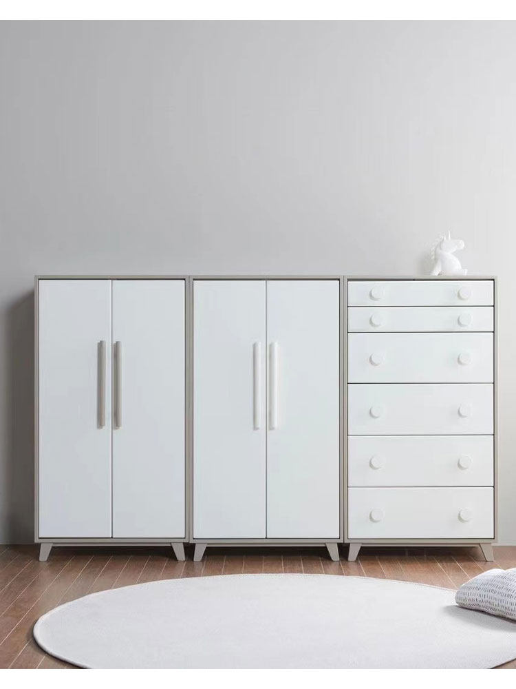 ins北欧欧风儿童学生青少年衣柜斗柜储物柜衣橱儿童衣柜