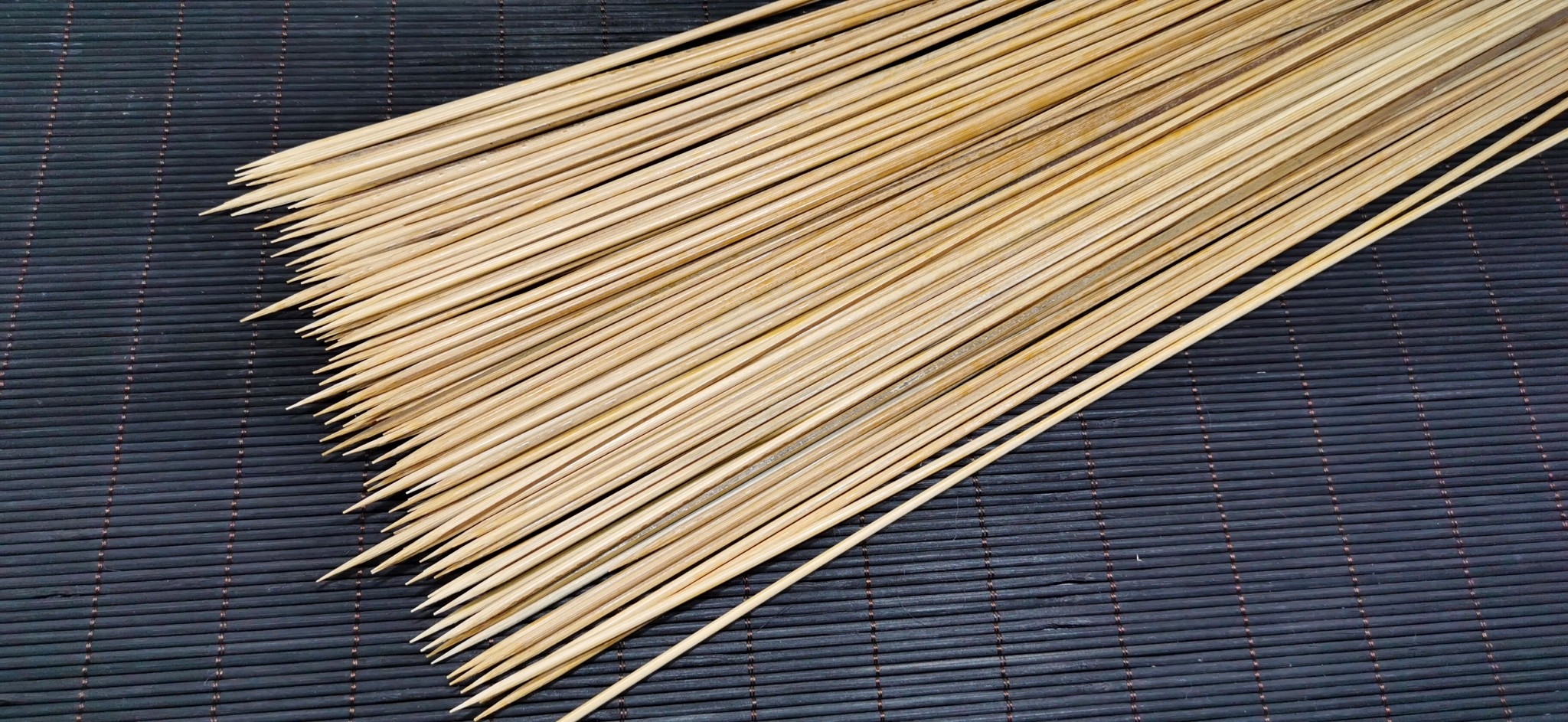 竹签烧烤肉串火锅麻辣烫串串竹节40厘米竹签