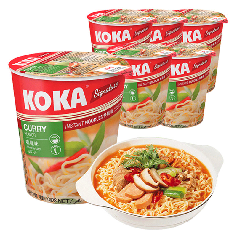 koka新加坡可口牌方便面6杯