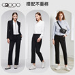 G2000 Women's Autumn Formal Work Straight Suit Pants Professional Commuting Business Interview Black Casual Pants G2000 Women's Autumn Formal Work Straight Suit Pants Professional Commuting Business Interview Black Casual Pants