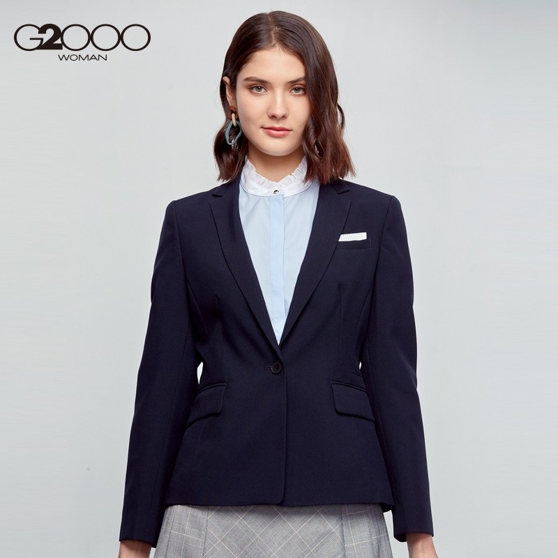 g2000女装新款正装职业西装外套商务修身一粒西装