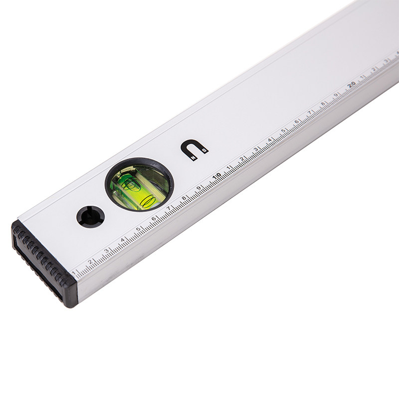 得力水平尺高精度平水尺磁性铸铝迷你家用装修平衡尺靠尺1米