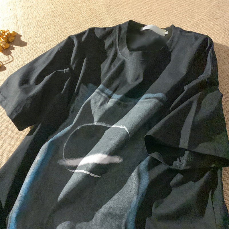 日系vintage港风短袖t恤宽松原宿BF男女oversize情侣半袖炸街上衣