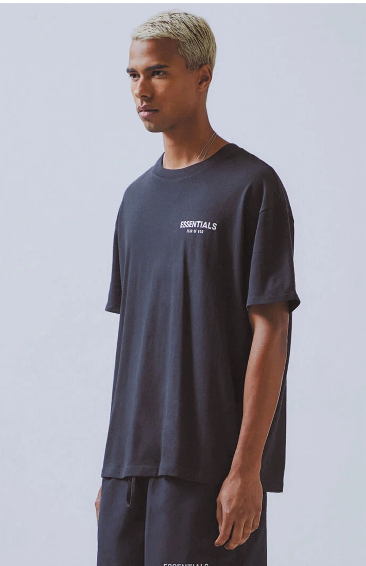 fogfearofgodessentials复线背后花卉加州相片短袖宽松潮t恤