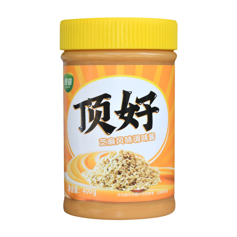 12瓶装绿湖顶好芝麻酱热干面拌酱火锅麻辣烫蘸酱芝麻风味调味料