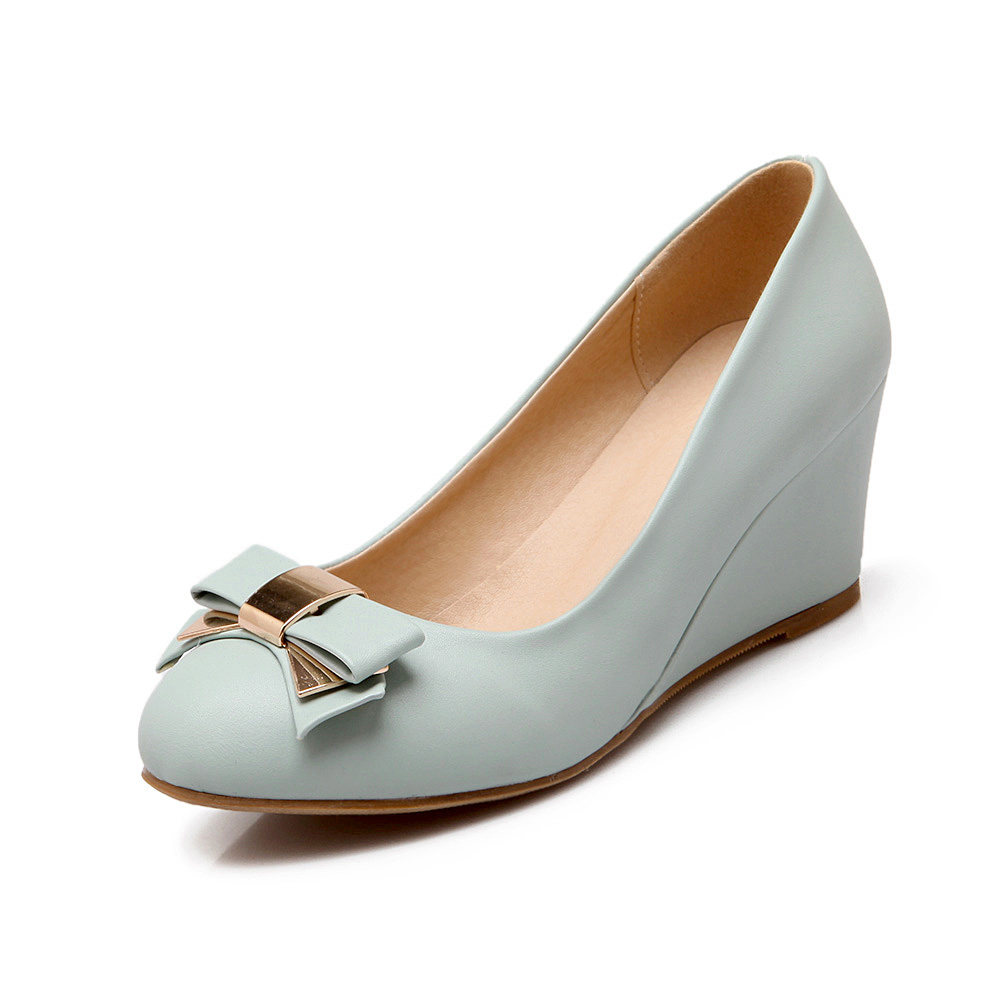 高跟豆豆鞋女鞋2020春季新款真皮牛筋底单鞋坡跟软底上班工作鞋子