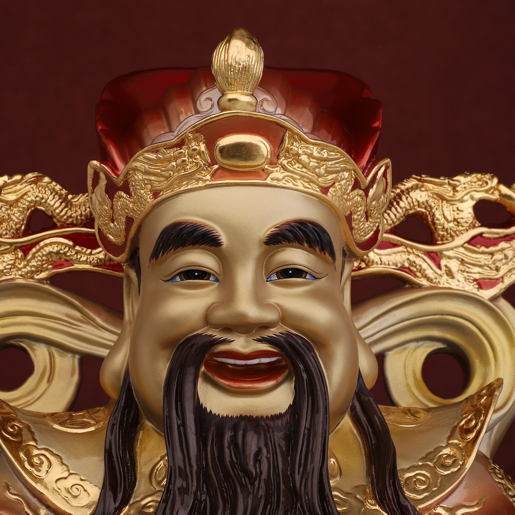 纯铜比干财神文财神范蠡铜像财神爷开业店铺供奉装饰摆件