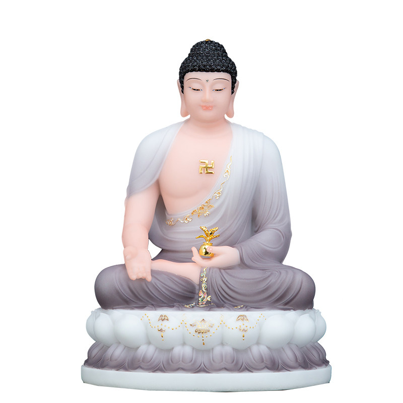 药师七佛佛像汉白玉家用供奉保平平安坛城琉璃光摆件