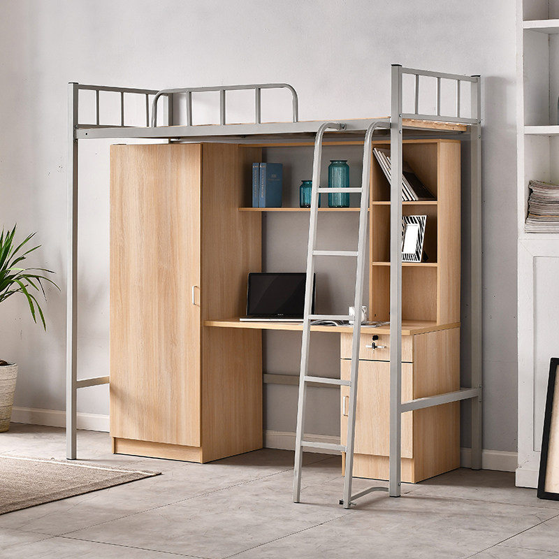 宿舍床下大学生铁床组合铁艺寝室学生公寓床单上层铁艺