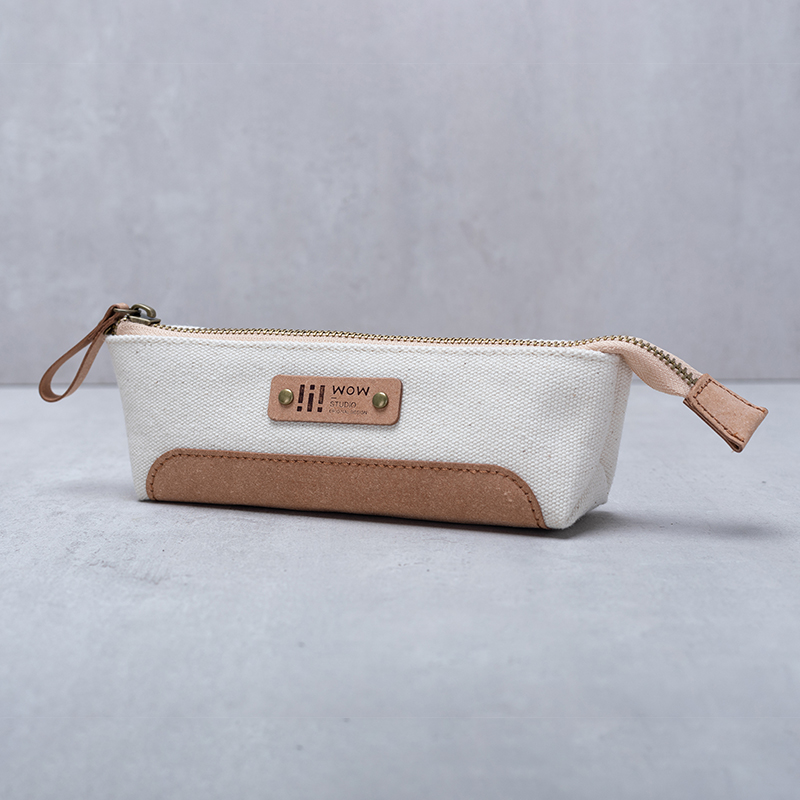 文艺初中小资原宿纯色国风中国高中生笔袋帆布笔袋