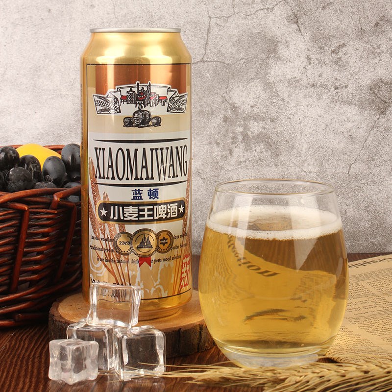 罐装小麦王啤酒啤酒500ml毫升整箱特价清仓纯精啤酒