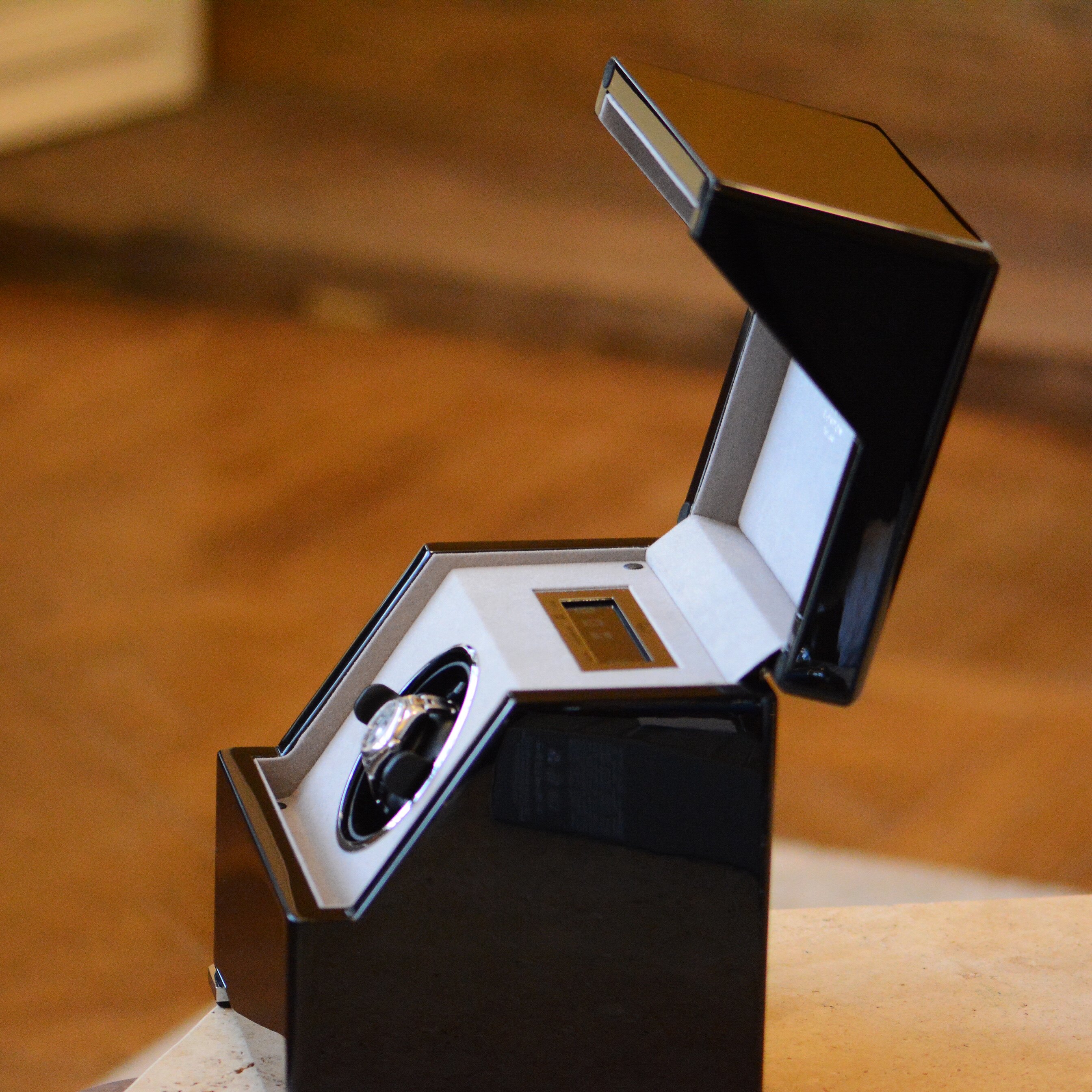 英国rapportlondonperpetuaiii触摸屏胡桃木摇表机械表摇表器