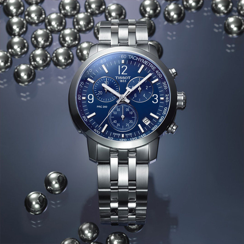 tissot天梭官方正品2021新品prc200系列石英钢带瑞士腕表