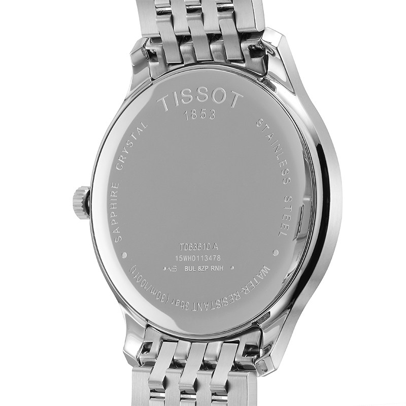 tissot天梭官方俊雅系列石英钢带手表男表瑞士腕表