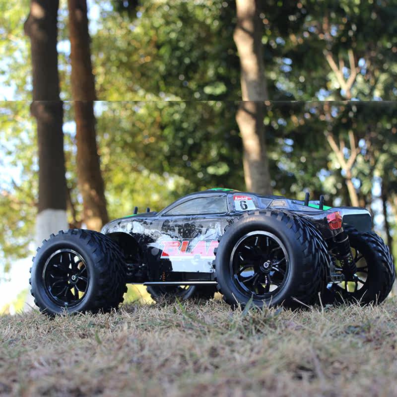 rc甲醇油动燃油遥控车模型1/10成人学生高速四驱越野大脚赛车