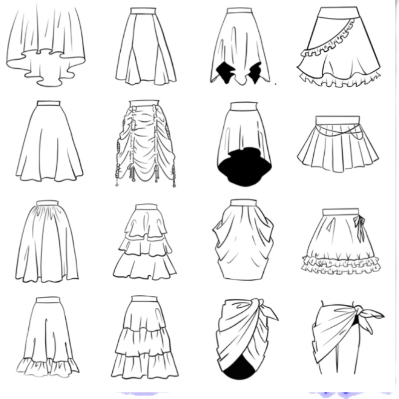学生服装设计图裙子图片