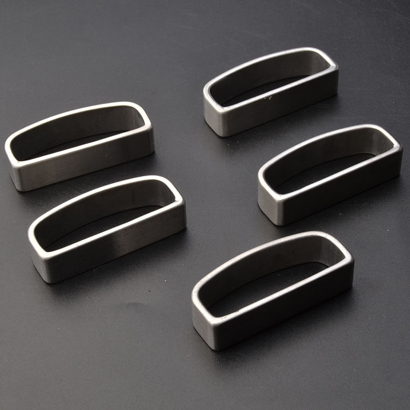 皮带不锈钢刻字圈环卡扣腰带配件固定介子裤带皮带扣