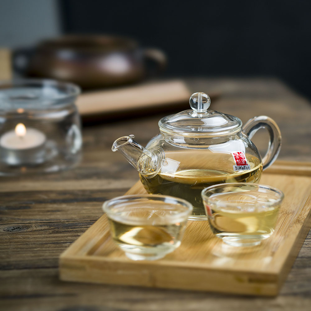 茶壶一屋窑清风乌龙乌龙茶耐热玻璃功夫功夫茶伞状花草茶具