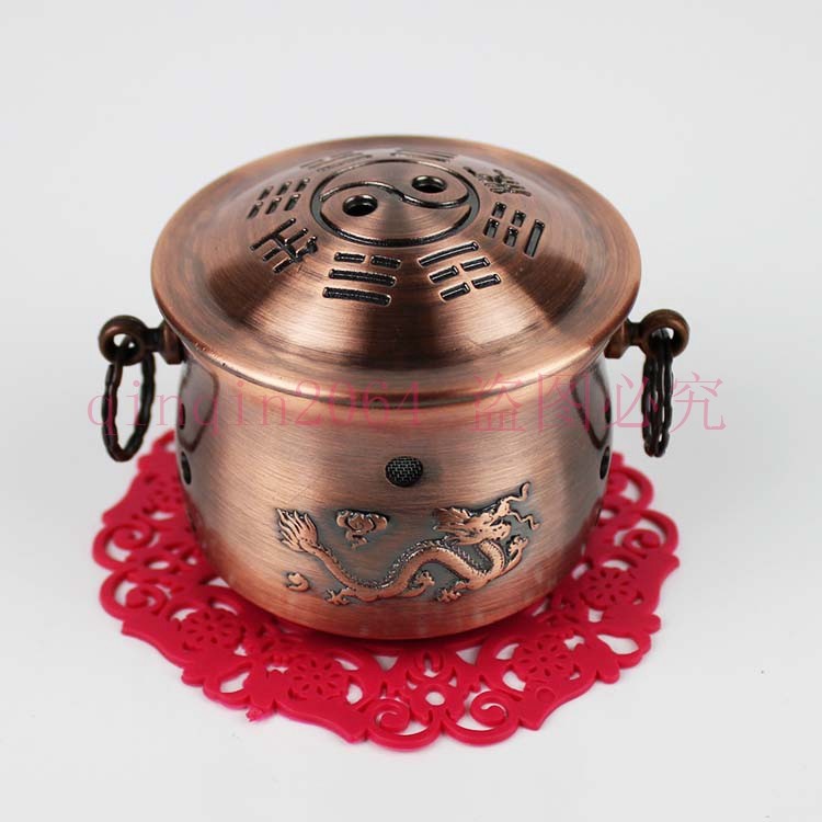 纯铜合金减压罐能量仪艾灸养生炉古铜温灸火龙灸火龙罐按摩艾灸器