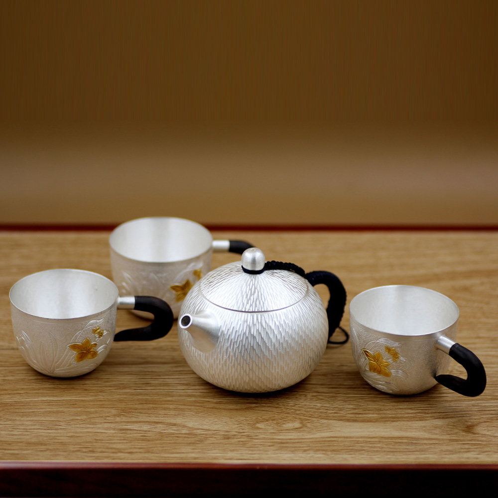 纯银杯子茶杯银杯口水s999主人杯银酒杯功夫茶茶杯