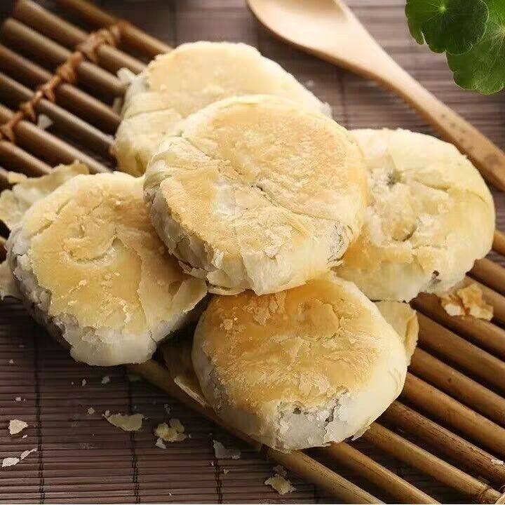 多口味酥饼5斤 大白皮手工糕点散装 酥皮五仁月饼传统老式 中秋苏式