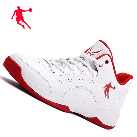 球鞋飞人乔丹男鞋aj皮面桥丹篮防滑跑步鞋