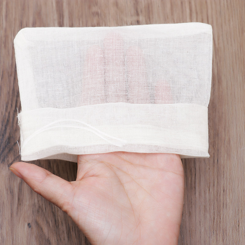 20个1012cm家用纯棉纱布袋煲汤袋卤料包袋佐料包过滤袋子可重复