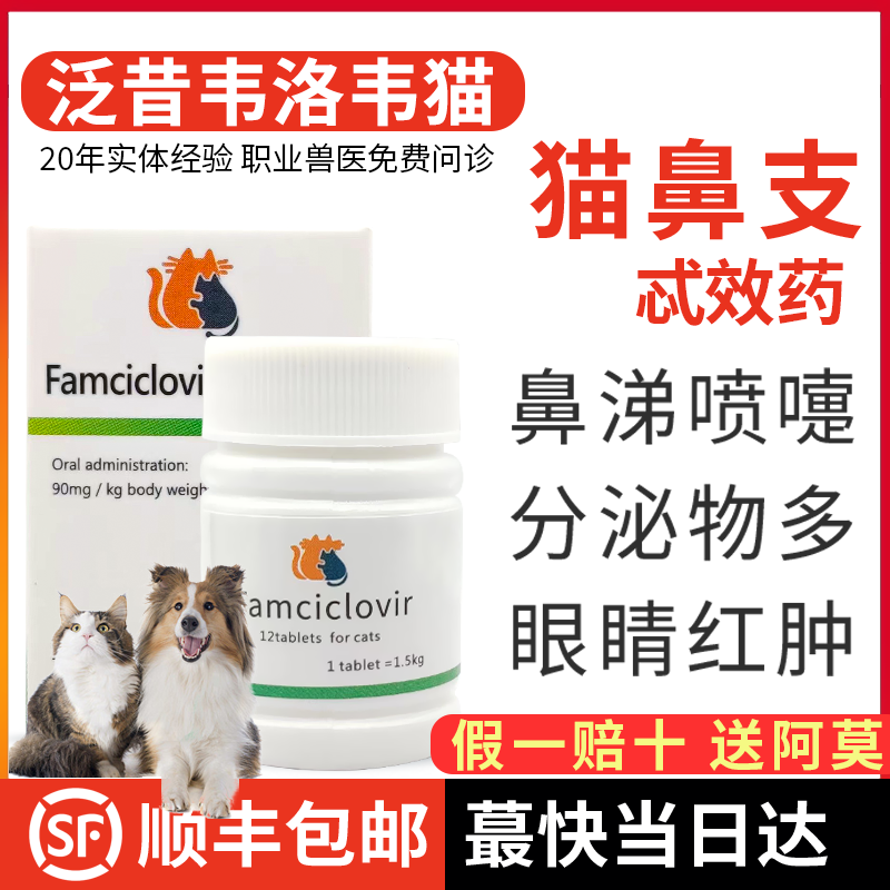 泛昔洛韦猫鼻支药,猫咪感冒不再愁