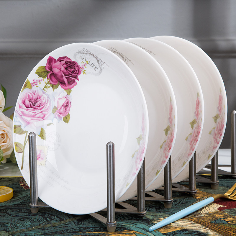 欧式饭盘火锅配菜盘深盘子家用碟子七寸7英寸盘