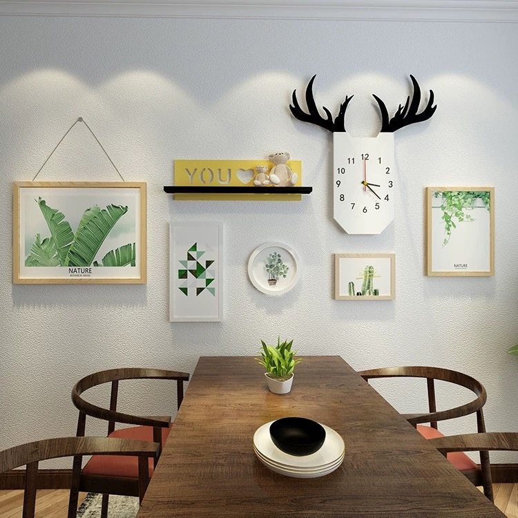 北欧风格装饰画挂画绿植墙面壁画沙发背景墙客厅现代装饰画