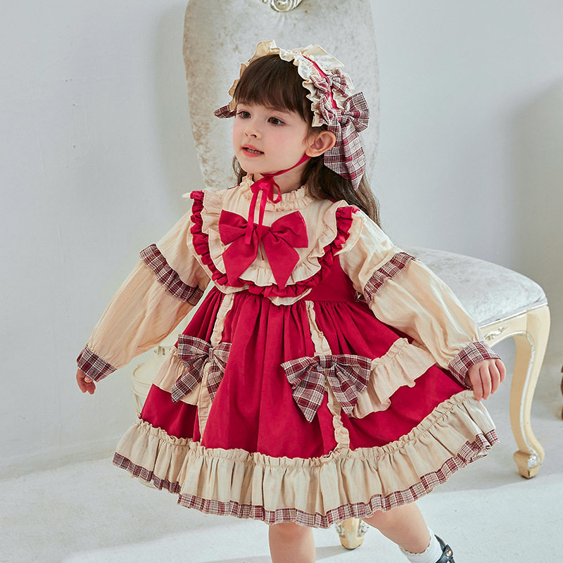 女童洛丽塔公主裙洋装小女孩洛丽塔裙子儿童lolita连衣裙秋冬