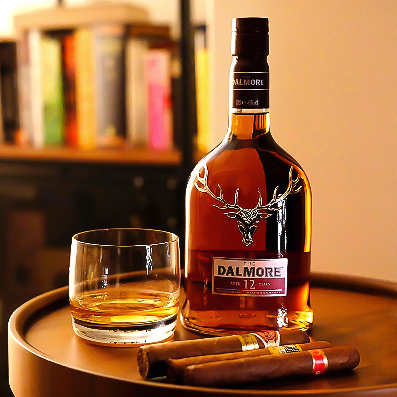dalmore大摩帝摩12年达尔单一麦芽威士忌700ml正品行货威士忌