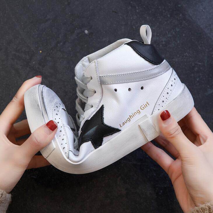 ccvv高帮小脏鞋2019秋款百搭复古平底做旧女鞋高帮鞋