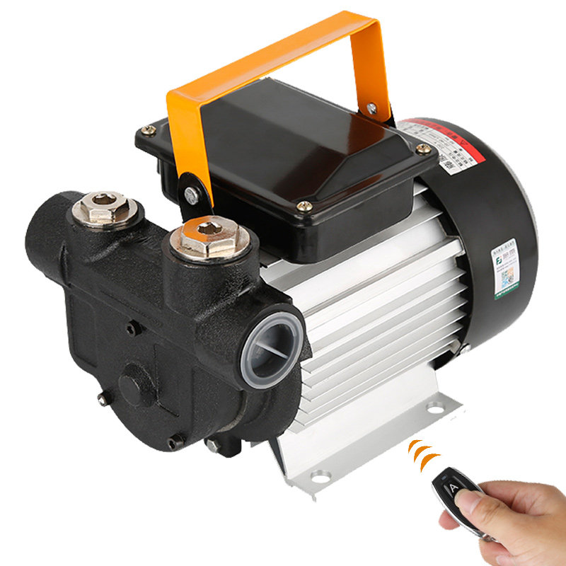 油泵藤原电动抽油220v流量加油机远程遥控柴油电泵