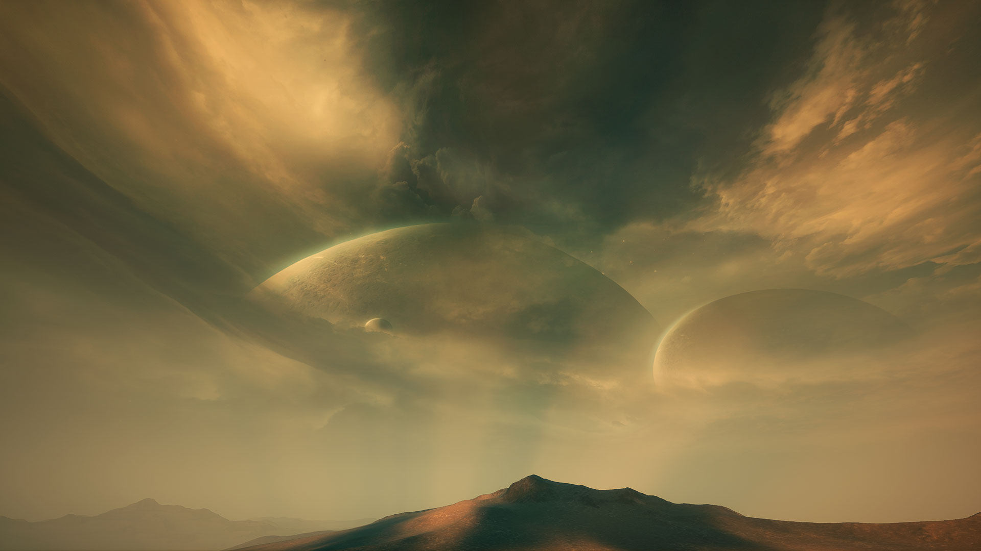 科幻外星天空球场场景虚幻ue4mattepaintingskybox设计素材