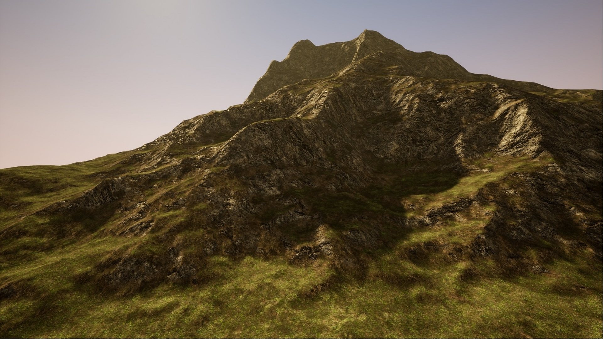 automatic ue4 虚幻4 材质 material landscape 地形 自适应