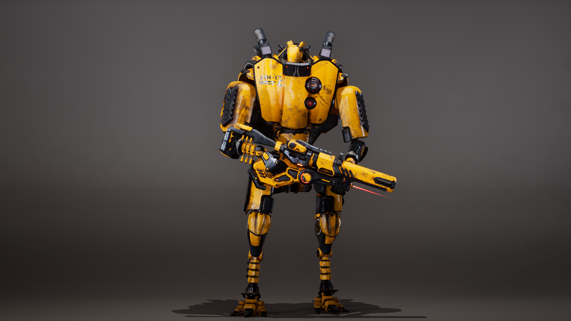 科幻未来机械守卫士兵游戏角色重定向虚幻ue5etasphera17设计素材