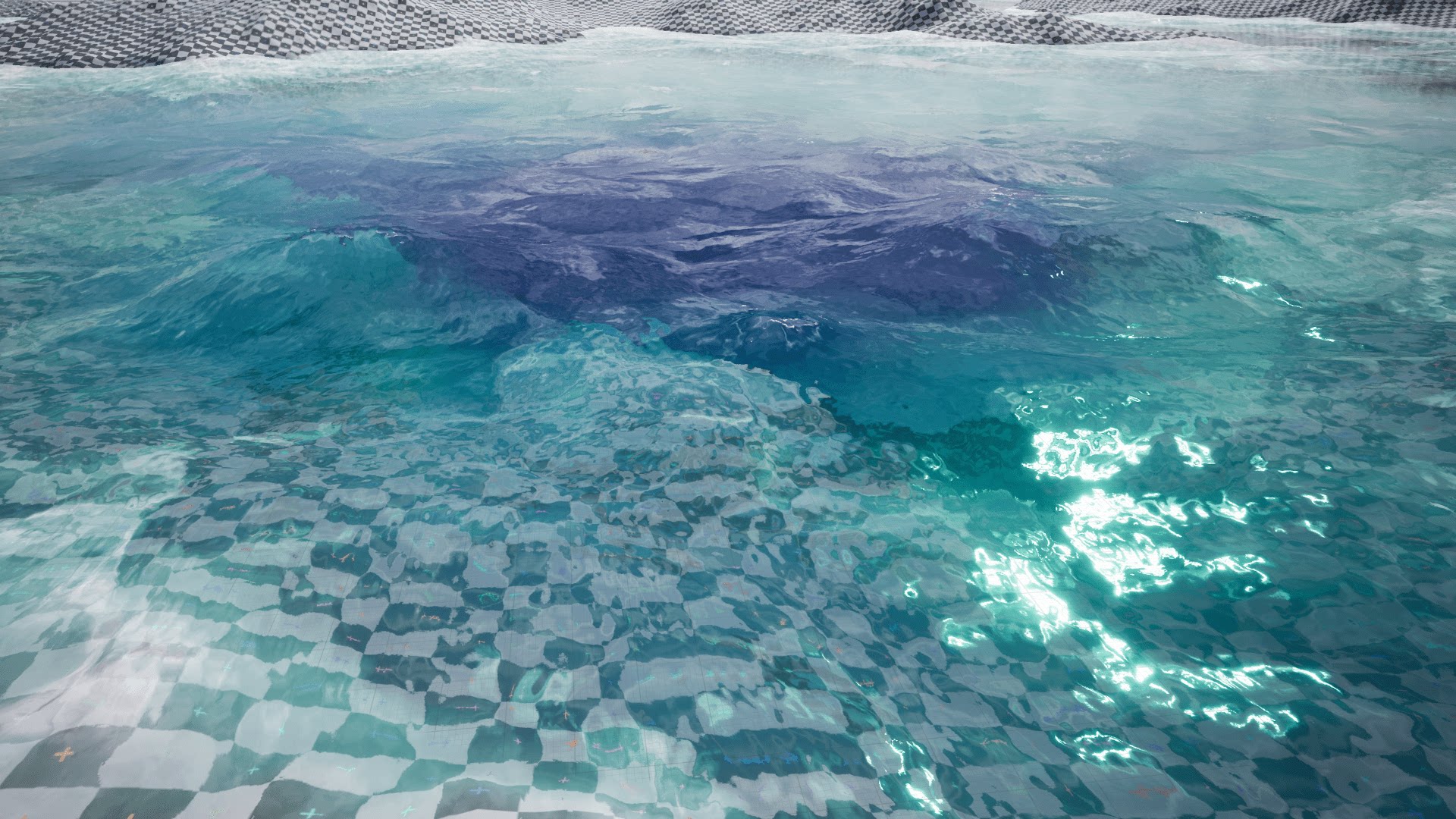 自定义水面水底材质虚幻4ue4advancedwatermaterial