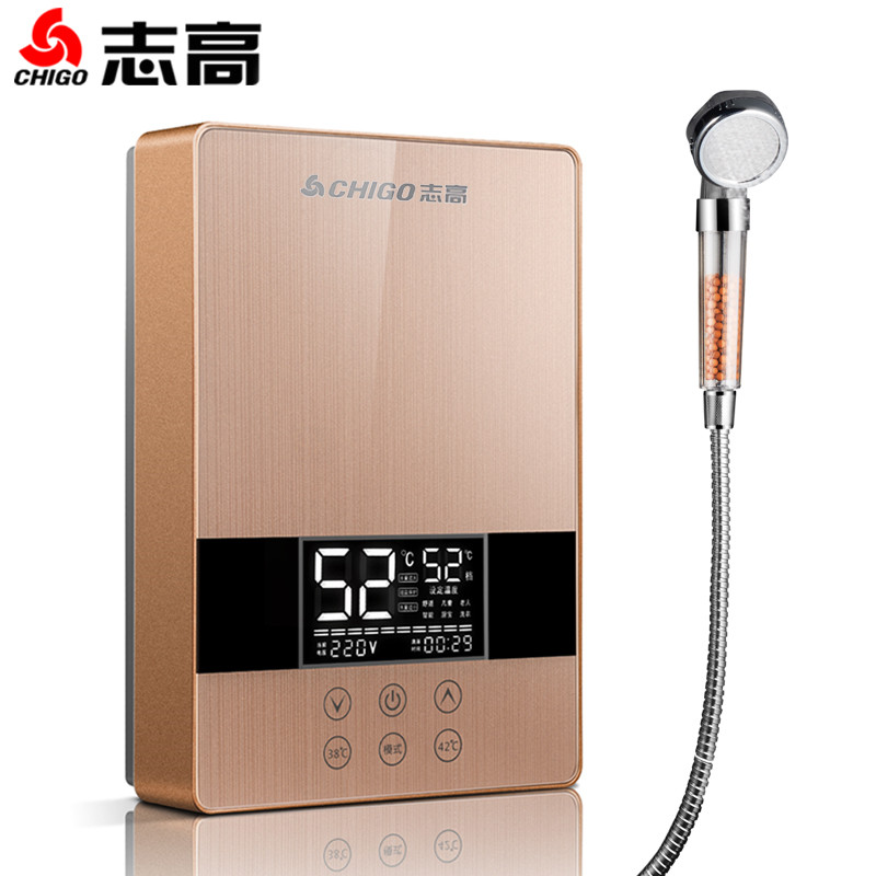 chigo/志高 zg-jr6d即热式电热水器小型淋浴洗澡快速热家用卫生间