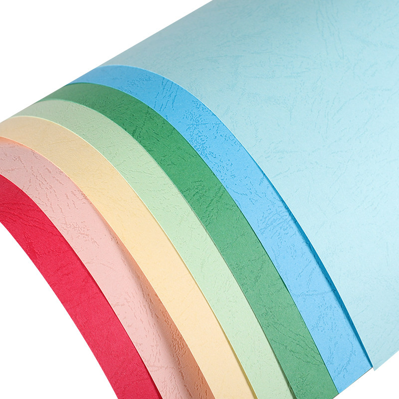 皮纹装订封面面纸复印纸标书装机卡纸压痕彩色皮纹纸